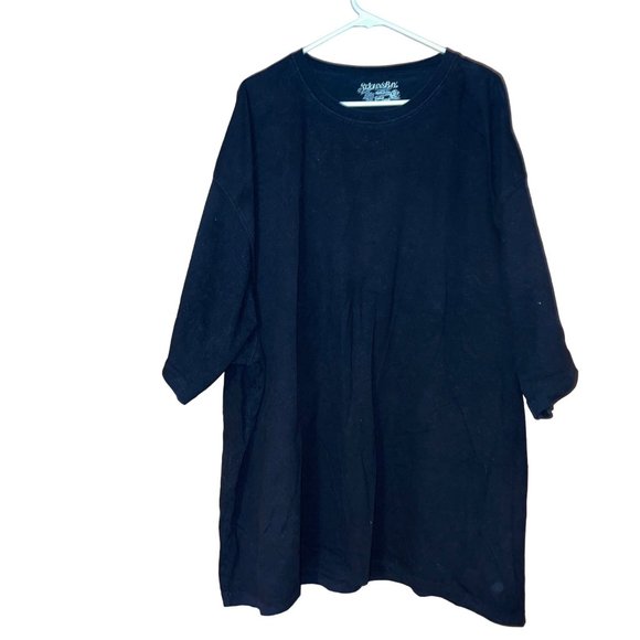 St. John's Bay Other - St. John's Bay Short Sleeve Black Tee 5XLT 100% Cotton